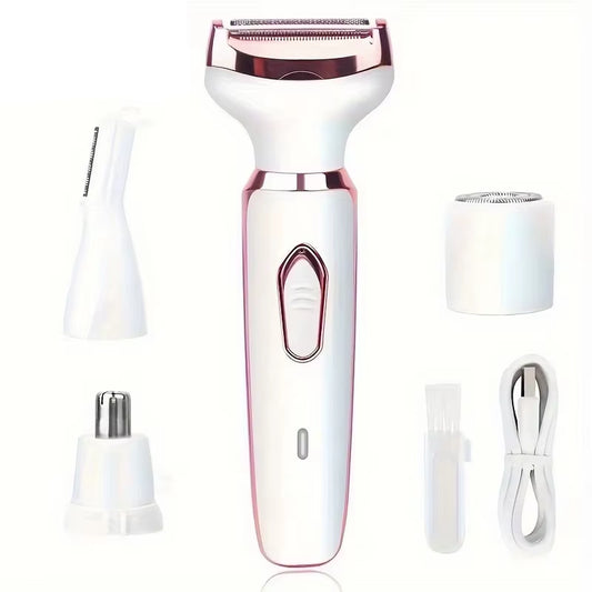 2025 4 in 1 Electric Lady Shaver Body Hair Removal Epilator Painless Cordless Trimmer Razor Gifts for Women 2025